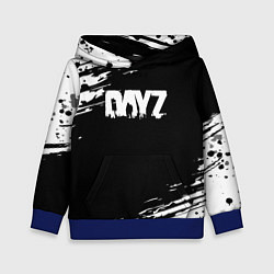 Толстовка-худи детская Dayz текстура краски, цвет: 3D-синий