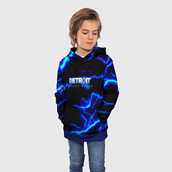 Толстовка-худи детская Detroit become human storm, цвет: 3D-синий — фото 2
