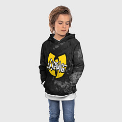 Толстовка-худи детская Wu tang clan logo, цвет: 3D-белый — фото 2