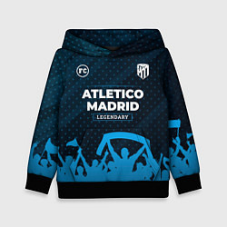 Толстовка-худи детская Atletico Madrid legendary форма фанатов, цвет: 3D-черный