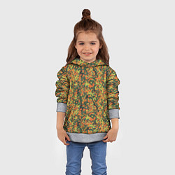 Толстовка-худи детская Современный пятнистый камуфляж, цвет: 3D-меланж — фото 2