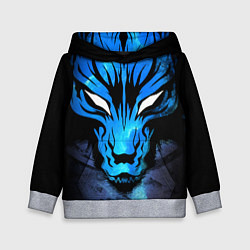 Толстовка-худи детская Genshin Impact - Волк Севера, цвет: 3D-меланж