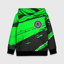 Толстовка-худи детская Leicester City sport green, цвет: 3D-черный