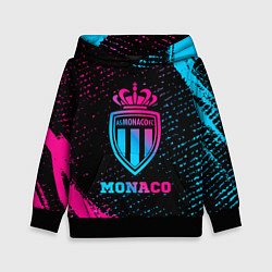 Толстовка-худи детская Monaco - neon gradient, цвет: 3D-черный