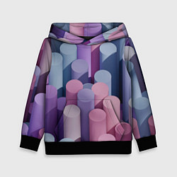 Детская толстовка Цветные цилиндры