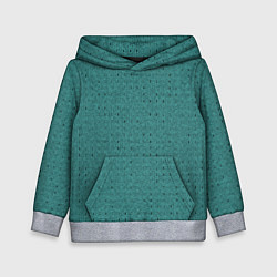 Детская толстовка Тёмно-бирюзовый в мелкую полосочку