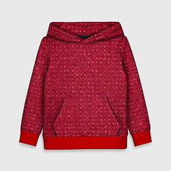 Детская толстовка Вишнёвый мелкие полосочки