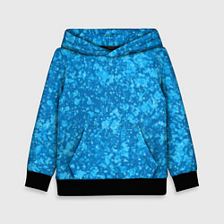 Детская толстовка Ярко-голубой абстракция космический