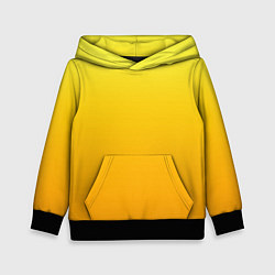 Детская толстовка Градиент насыщенный жёлтый