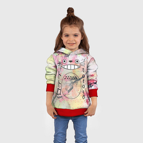 Детская толстовка Totoro moy sosed x / 3D-Красный – фото 4
