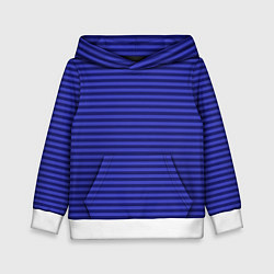 Детская толстовка Сине-фиолетовый в горизонтальную полоску