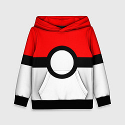 Толстовка-худи детская Pokeball texture, цвет: 3D-черный