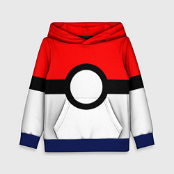 Толстовка-худи детская Pokeball texture, цвет: 3D-синий