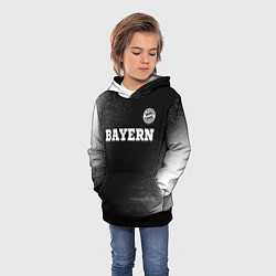 Толстовка-худи детская Bayern sport на темном фоне посередине, цвет: 3D-черный — фото 2