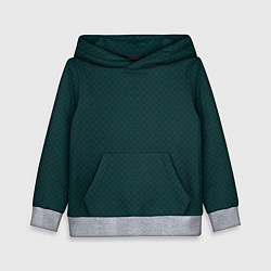Детская толстовка Тёмно-зелёный паттерн однотонный