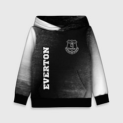 Толстовка-худи детская Everton sport на темном фоне вертикально, цвет: 3D-черный