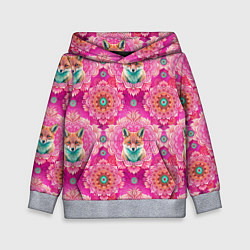 Детская толстовка Лисица и паттерн