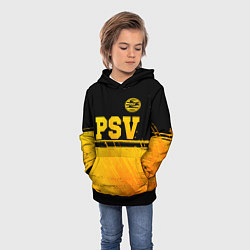 Толстовка-худи детская PSV - gold gradient посередине, цвет: 3D-черный — фото 2