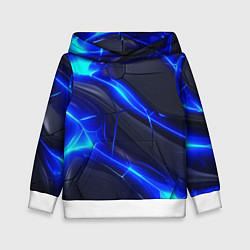 Детская толстовка Яркое синее свечение и плиты