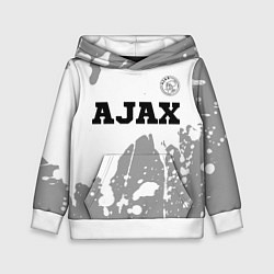 Толстовка-худи детская Ajax sport на светлом фоне посередине, цвет: 3D-белый