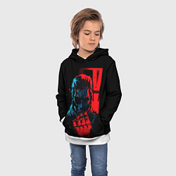 Толстовка-худи детская Metal Gear - Snake, цвет: 3D-белый — фото 2