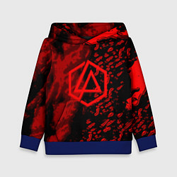 Толстовка-худи детская Linkin park red logo, цвет: 3D-синий