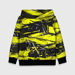 Детская толстовка Yellow geometry - спортивный узор
