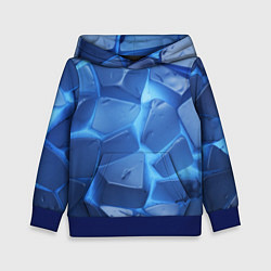 Детская толстовка Синие ледяные плиты с разломом