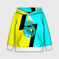 Толстовка-худи детская Real madrid fc geometry, цвет: 3D-белый