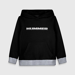 Толстовка-худи детская Hummer logo, цвет: 3D-меланж