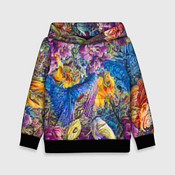 Детская толстовка Абстрактный растительный паттерн - нейросеть