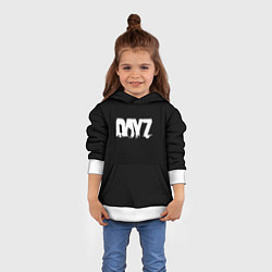 Толстовка-худи детская Dayz logo white, цвет: 3D-белый — фото 2