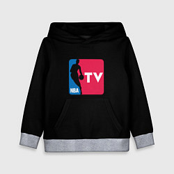 Толстовка-худи детская NBA tv logo, цвет: 3D-меланж