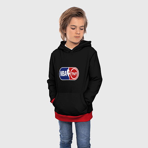 Детская толстовка NBA logo tnt / 3D-Красный – фото 3