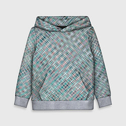 Толстовка-худи детская Светлый серо-голубой текстурированный, цвет: 3D-меланж