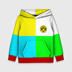 Толстовка-худи детская Borussia color cport, цвет: 3D-красный