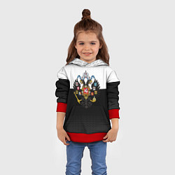 Толстовка-худи детская Имперская Россия с гербом, цвет: 3D-красный — фото 2