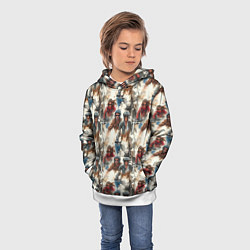 Толстовка-худи детская Акварель -мотогонщики, цвет: 3D-белый — фото 2