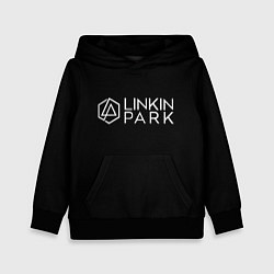 Толстовка-худи детская Linkin parrk logo chester, цвет: 3D-черный