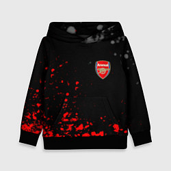 Толстовка-худи детская Arsenal spash, цвет: 3D-черный