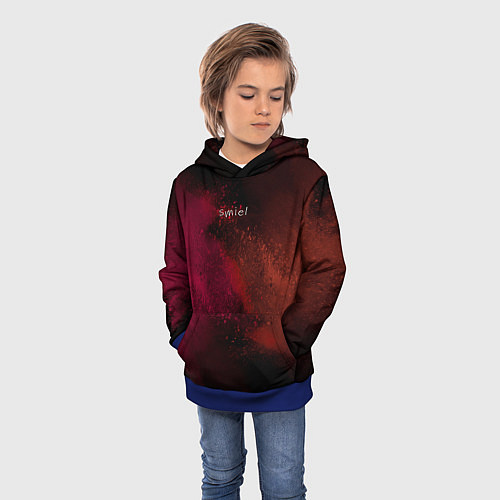 Детская толстовка Smile and colors / 3D-Синий – фото 3