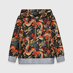 Детская толстовка Паттерн с драконом