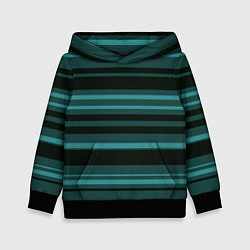 Детская толстовка Тёмно-бирюзовый полосами