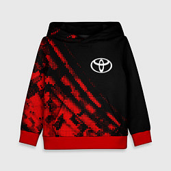 Толстовка-худи детская Toyota sport grunge, цвет: 3D-красный