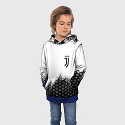 Толстовка-худи детская Juventus sport steel, цвет: 3D-синий — фото 2