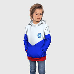 Толстовка-худи детская Napoli fc geometry, цвет: 3D-красный — фото 2