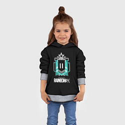 Толстовка-худи детская Rainbow six ubisoft games, цвет: 3D-меланж — фото 2