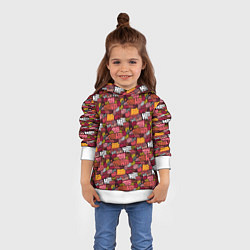 Толстовка-худи детская Разыгрывай неприязнь, цвет: 3D-белый — фото 2