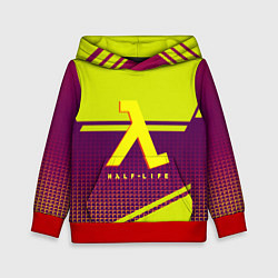Толстовка-худи детская Half life geometry valve logo, цвет: 3D-красный