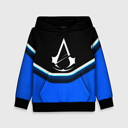 Толстовка-худи детская Assassins Creed logo abstergo, цвет: 3D-черный